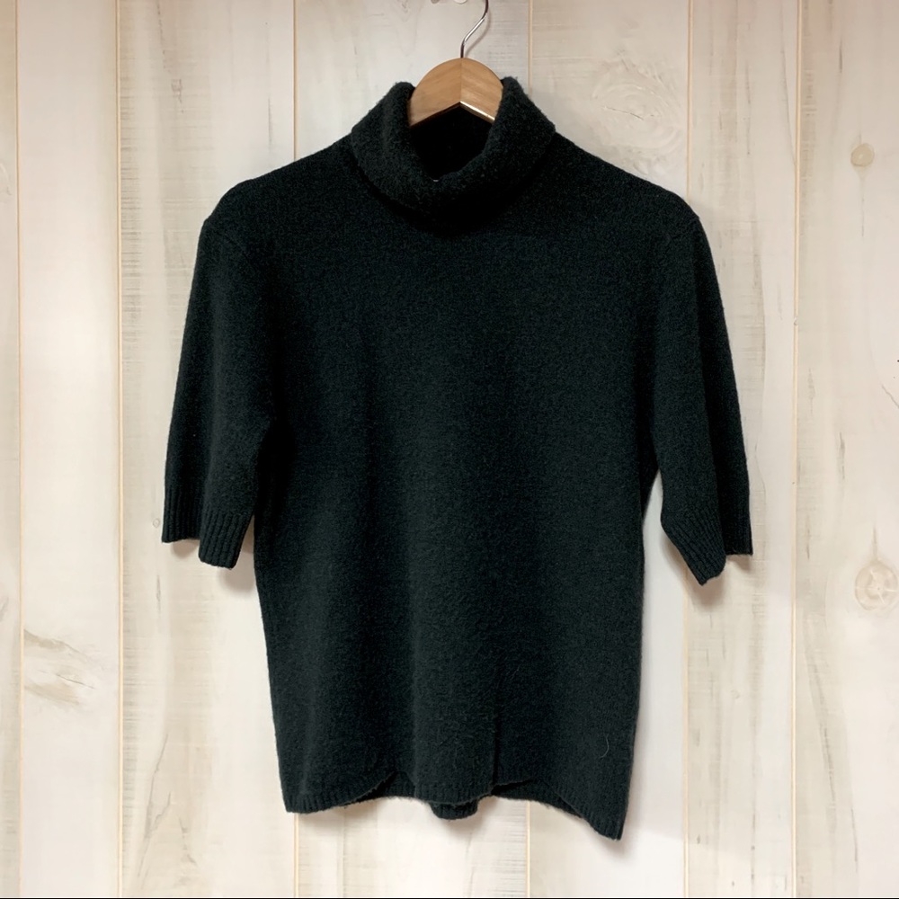 Jones New York Loden Green Merino Wool Turtleneck